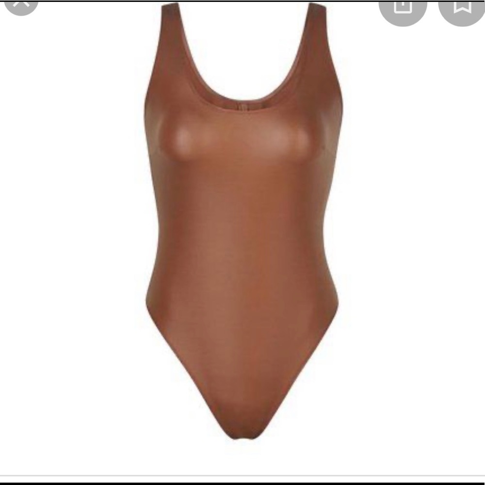 Skims wet jersey tank bodysuit
